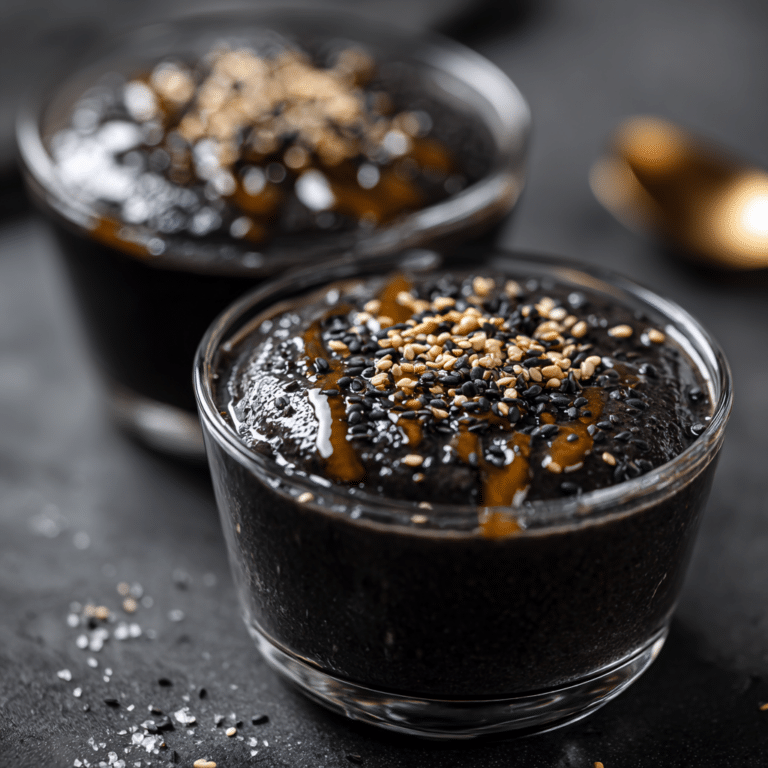 Black Sesame Milk Pudding: Deep Nutty Mystery Recipe