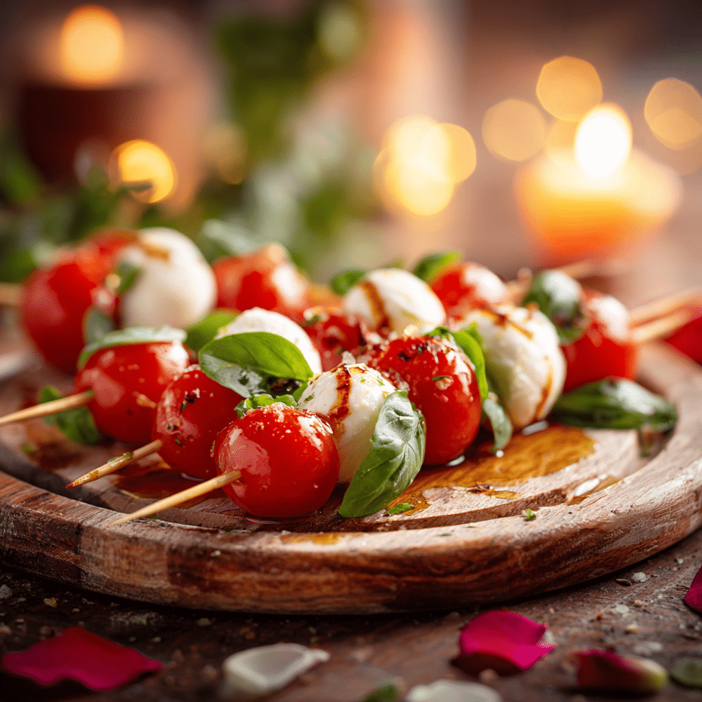 Caprese Heart Skewers Recipe - Recipe Image