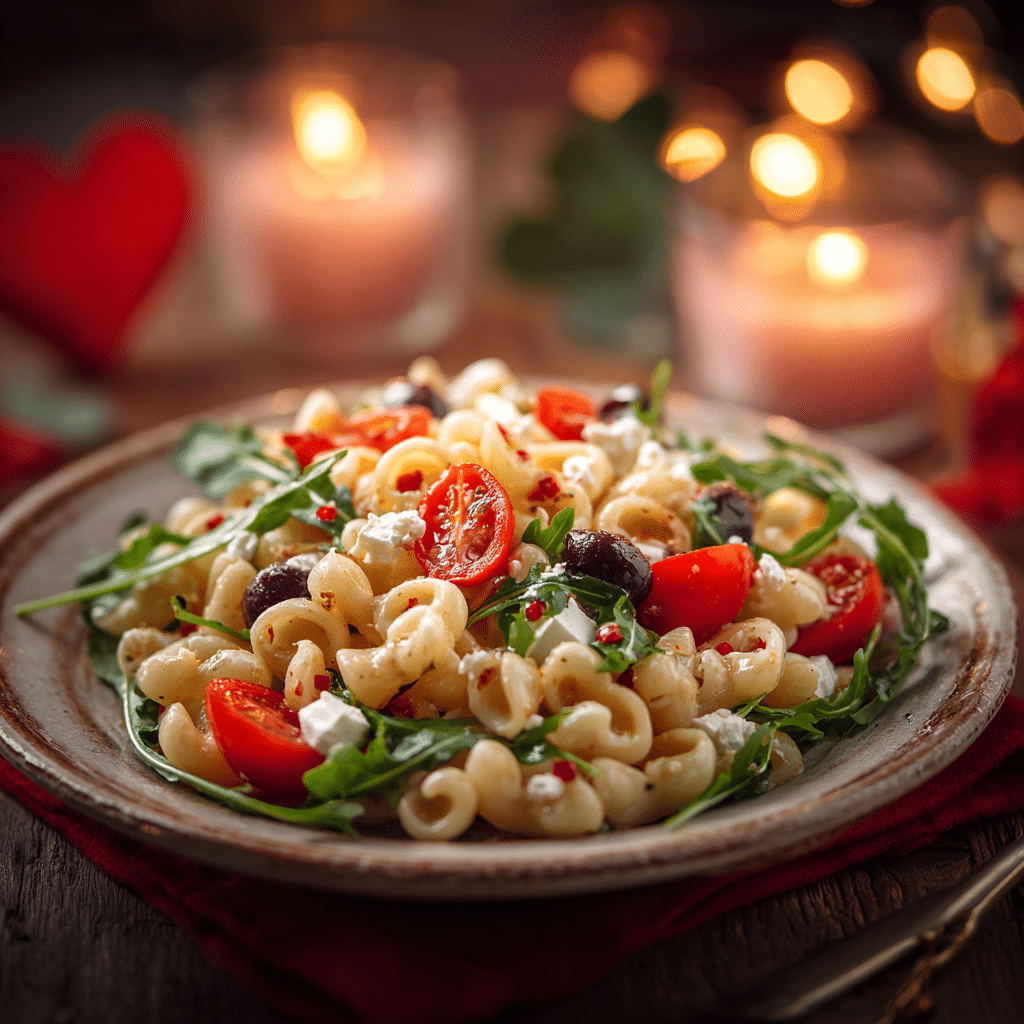 Quick Heart-Shaped Pasta Salad Recipe