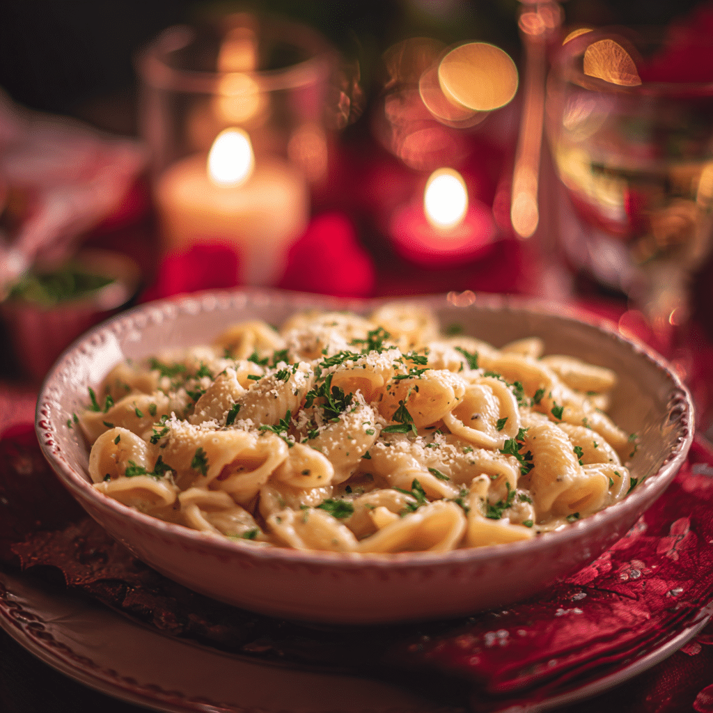 Creamy Garlic Pasta for Two Recipe