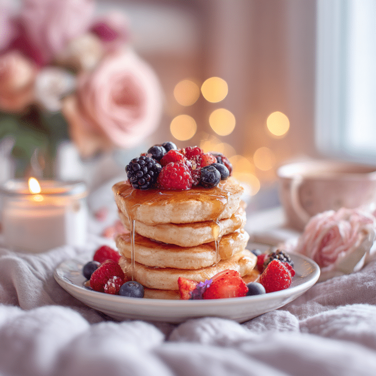 Valentine’s Day Pancake Stack Recipe