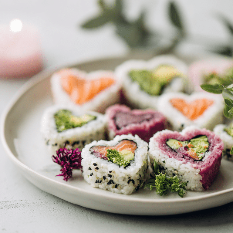 Valentine’s Day Sushi Rolls Recipe