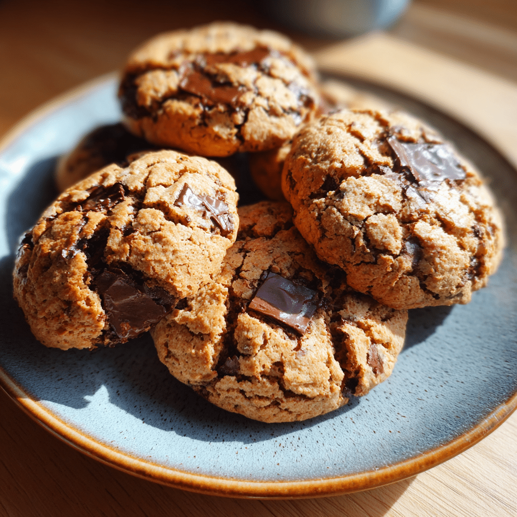 Vegan Chocolate Chip Air Fryer Cookies Recipe - Recipe Image