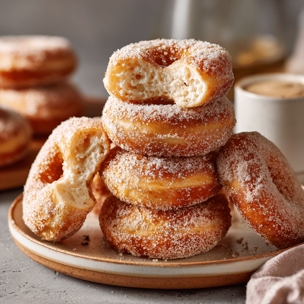 Easy Vegan Air Fryer Doughnuts Recipe - Recipe Image