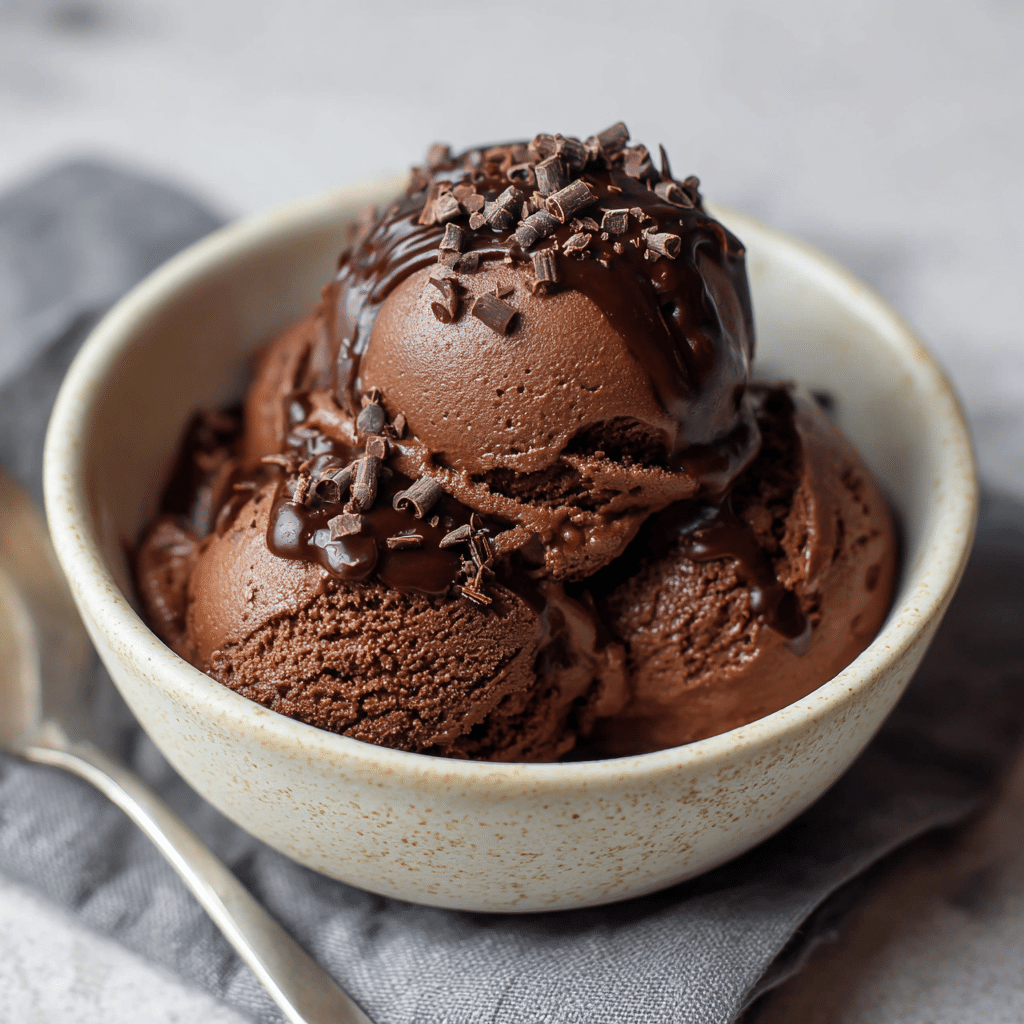 Vegan Chocolate Ice-Cream (No Churn) Recipe - Recipe Image