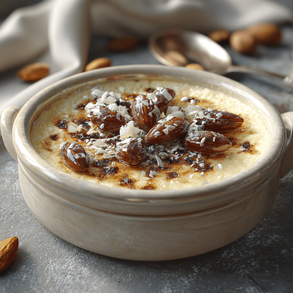 Baked Almond & Date Breakfast Custard Recipe - Recipe Image
