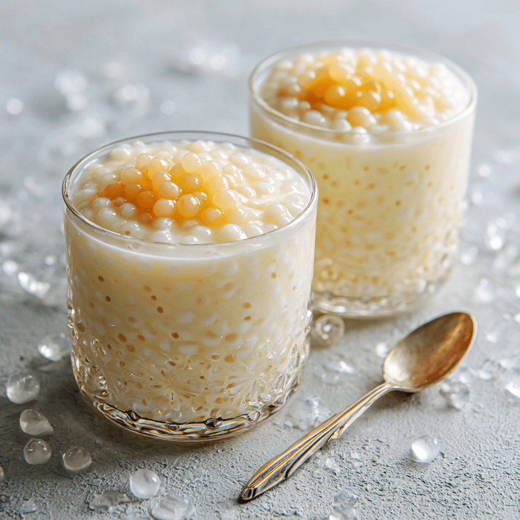 Chilled Almond Milk Tapioca Cups Recipe - Recipe Image