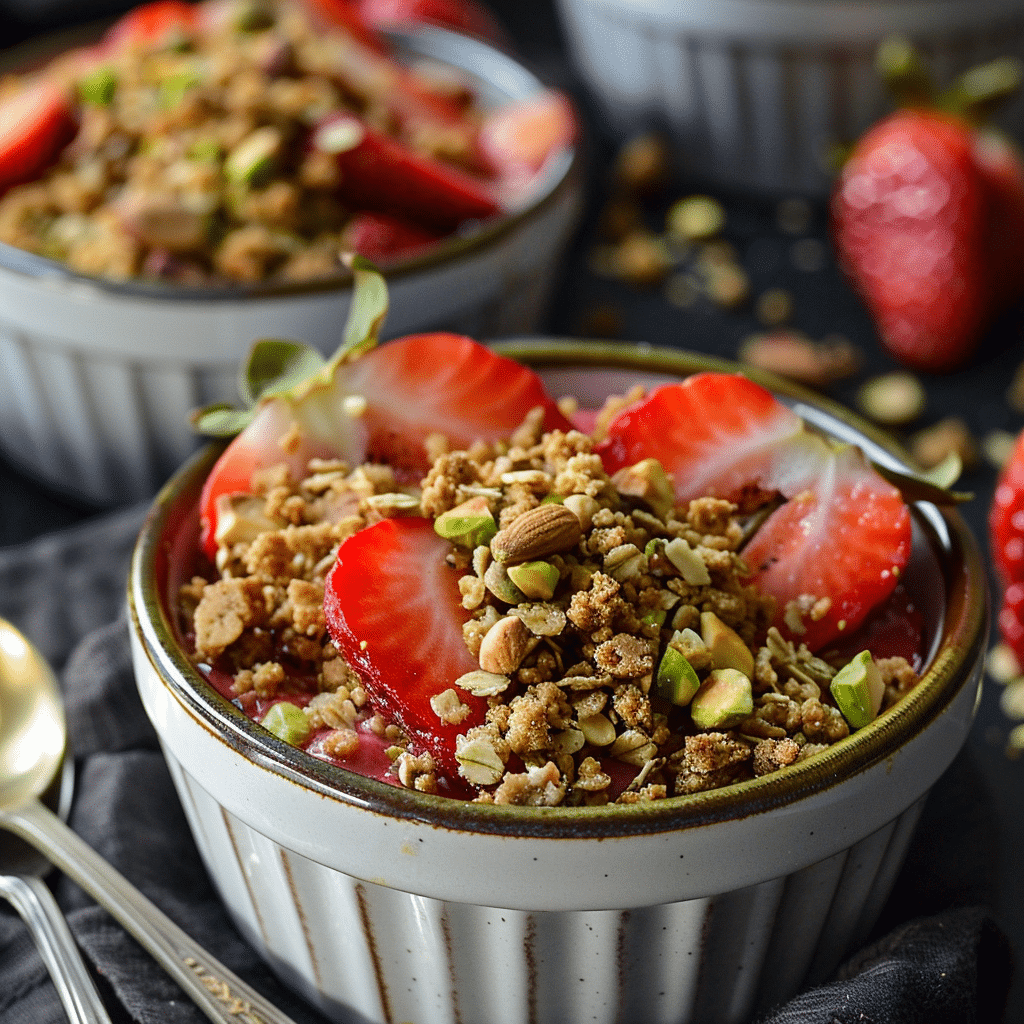 Soft Pistachio Strawberry Breakfast Roll-Ups Recipe - Recipe Image