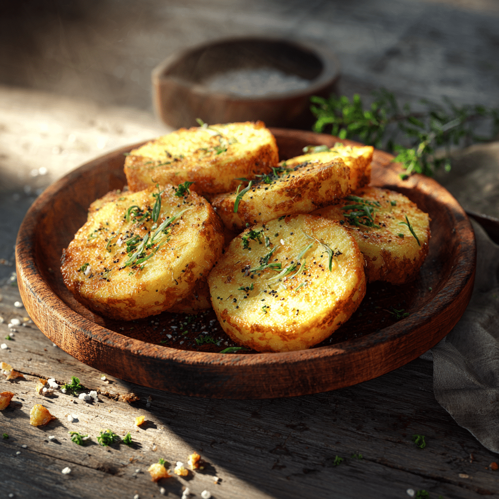 Crispy Potato & Herb Breakfast Rounds Recipe - Recipe Image