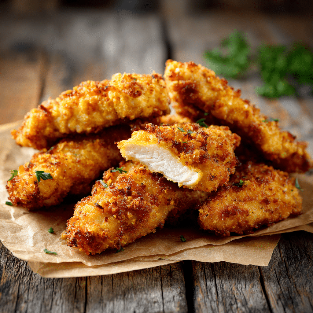Simple Baked Chicken Tenders Recipe - Recipe Image