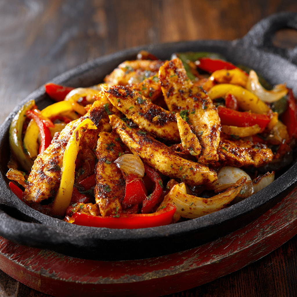 Simple Oven-Baked Chicken Fajitas Recipe - Recipe Image