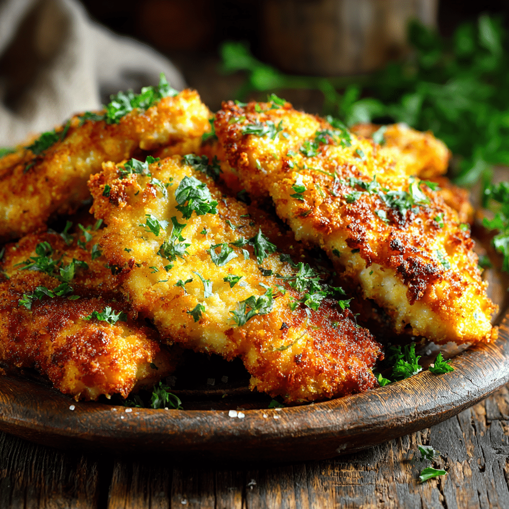 Simple Crispy Parmesan Chicken Recipe - Recipe Image