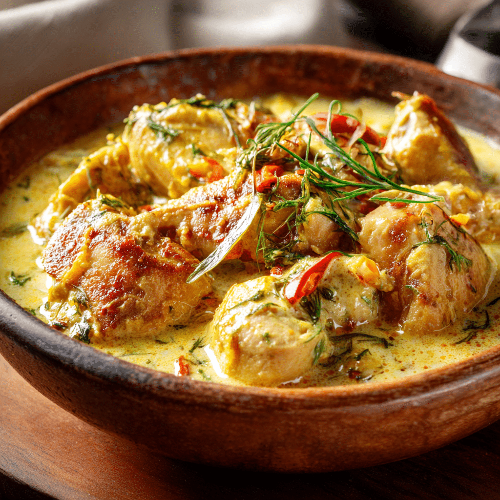 Simple Coconut Curry Chicken Recipe - Recipe Image