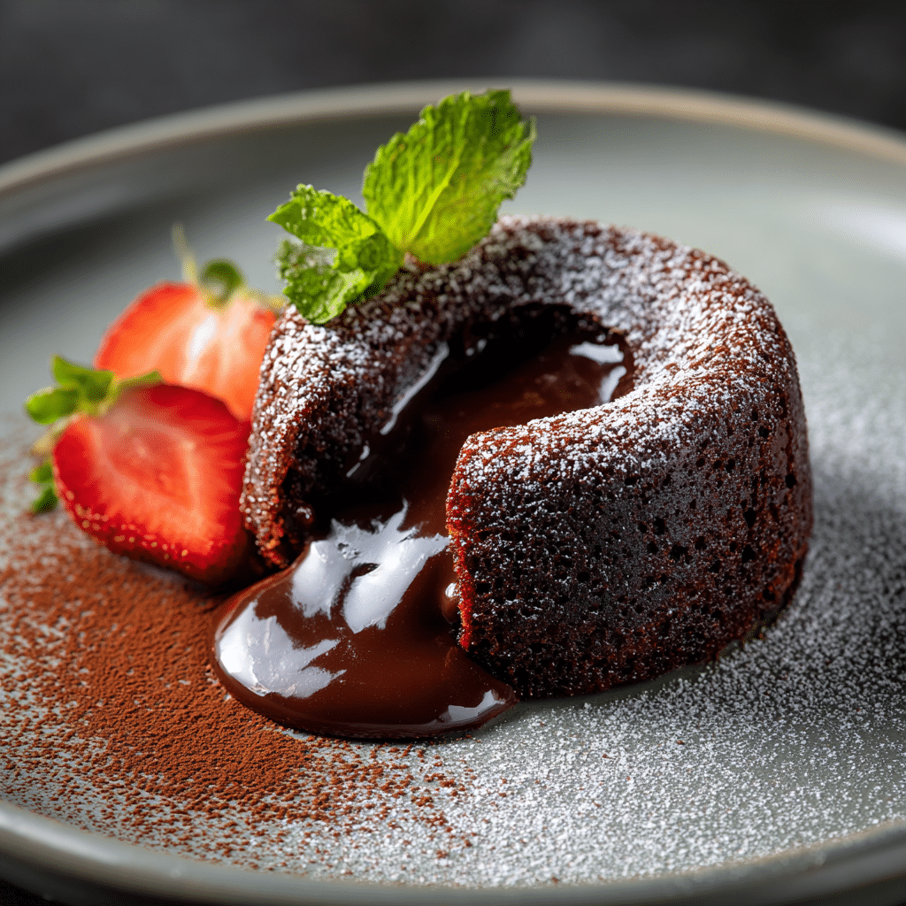 Dark Chocolate Lava Cake Recipe - Recipe Image
