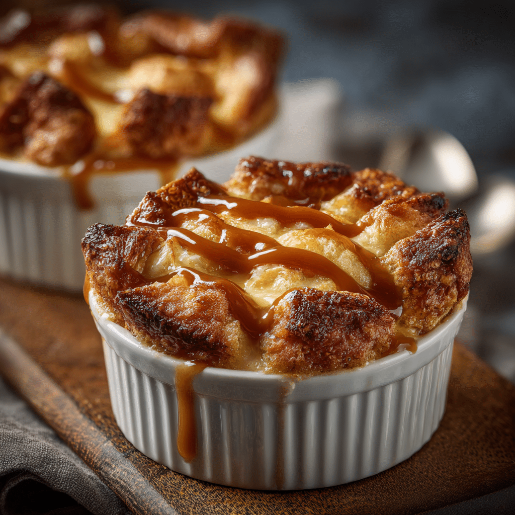 Croissant Bread Pudding Cups Recipe - Recipe Image
