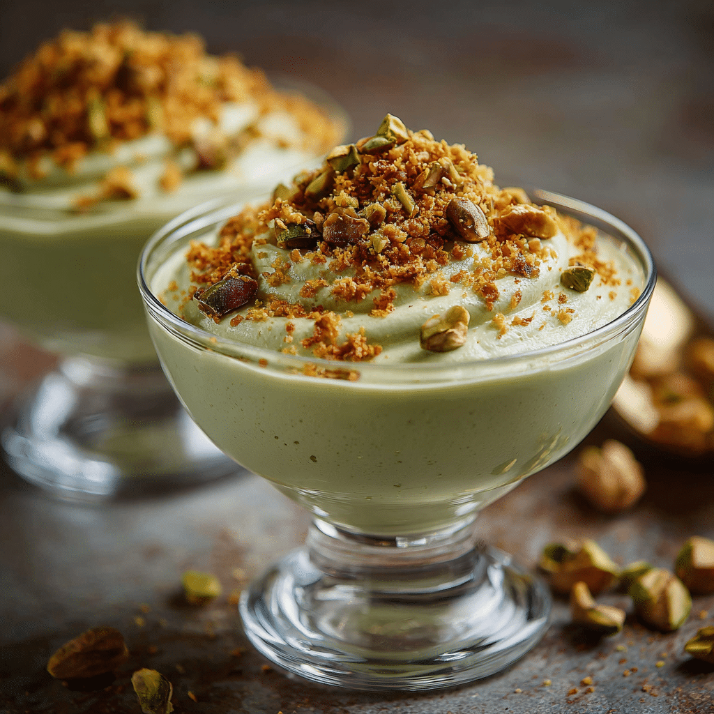 Pistachio Cream Cups Recipe - Recipe Image