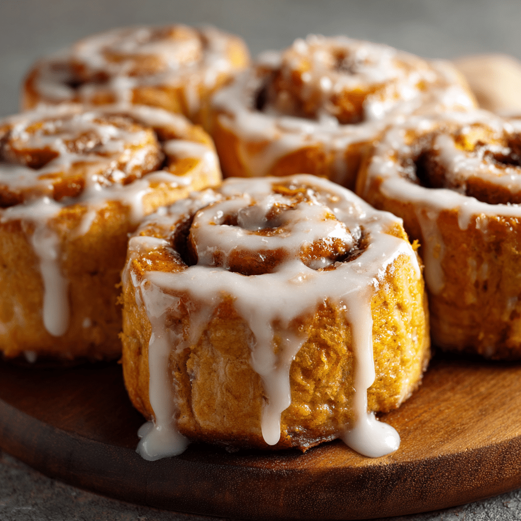 Pumpkin Spice Cinnamon Rolls Recipe - Recipe Image