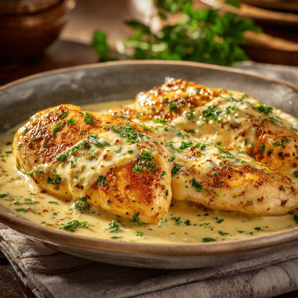 Creamy Garlic Parmesan Chicken Recipe - Recipe Image