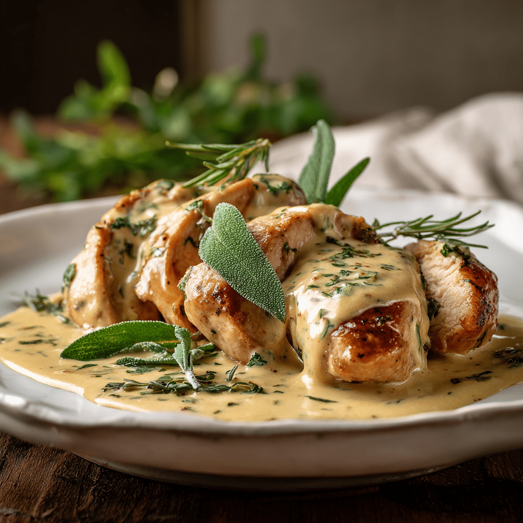 Creamy Mustard Tarragon Chicken Recipe - Recipe Image