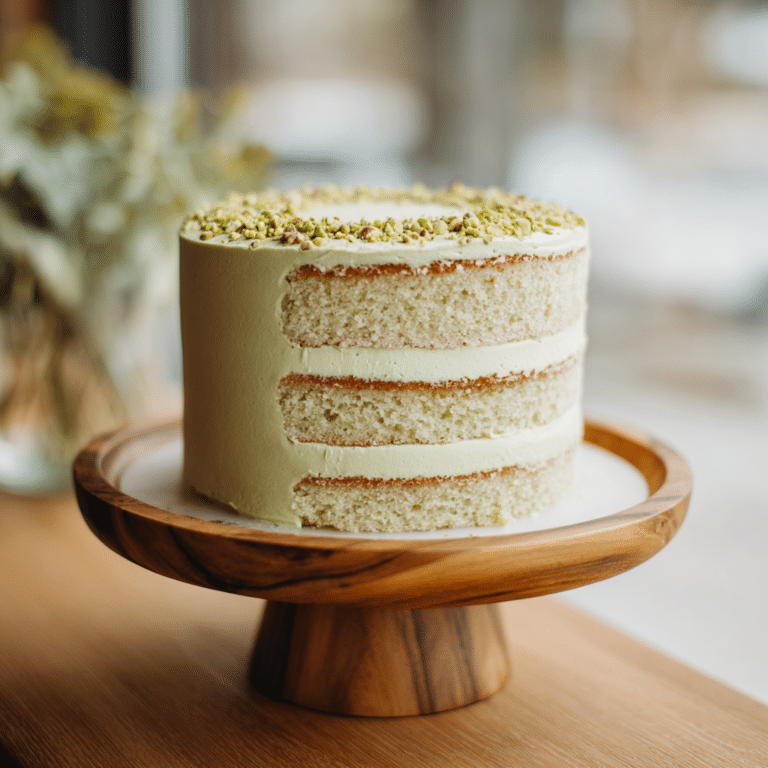 Pistachio Cream Cake Recipe