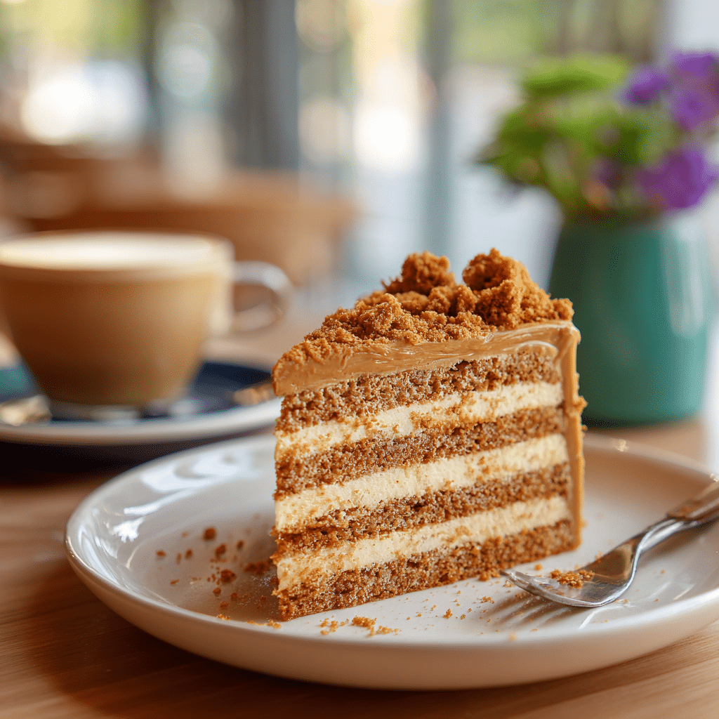 Lotus Biscoff Cake Recipe - Recipe Image