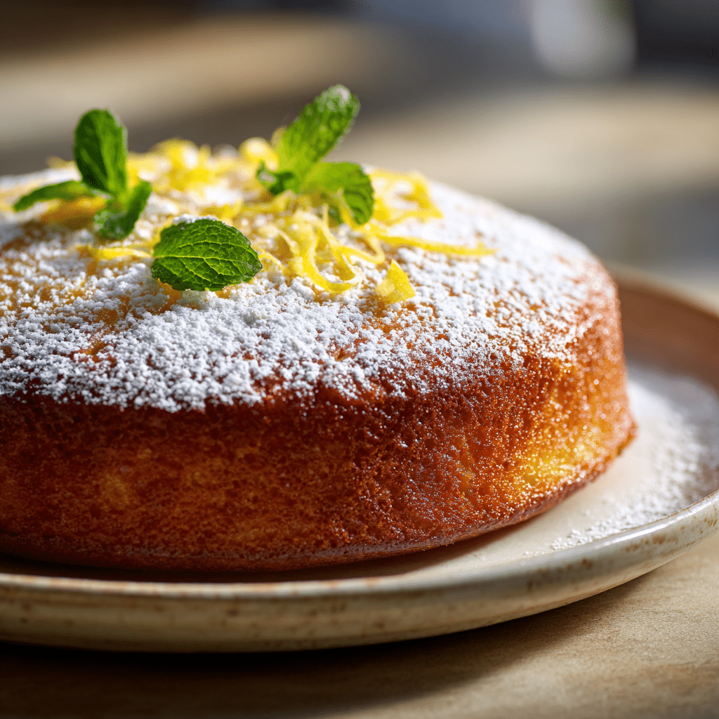 Lemon Yogurt Olive Oil Cake Recipe - Recipe Image