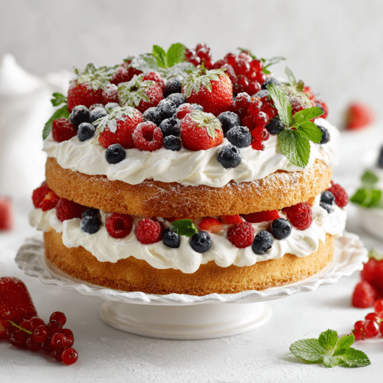 Vanilla Berry Chantilly Cake Recipe