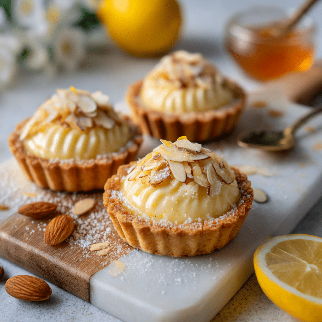 almond Yuzu Mini Tartlets Recipe - Recipe Image