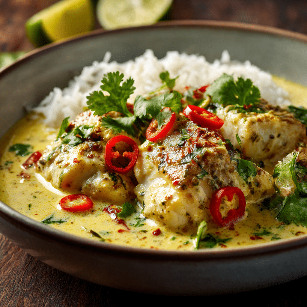Coconut Curry Fish Recipe - Recipe Image