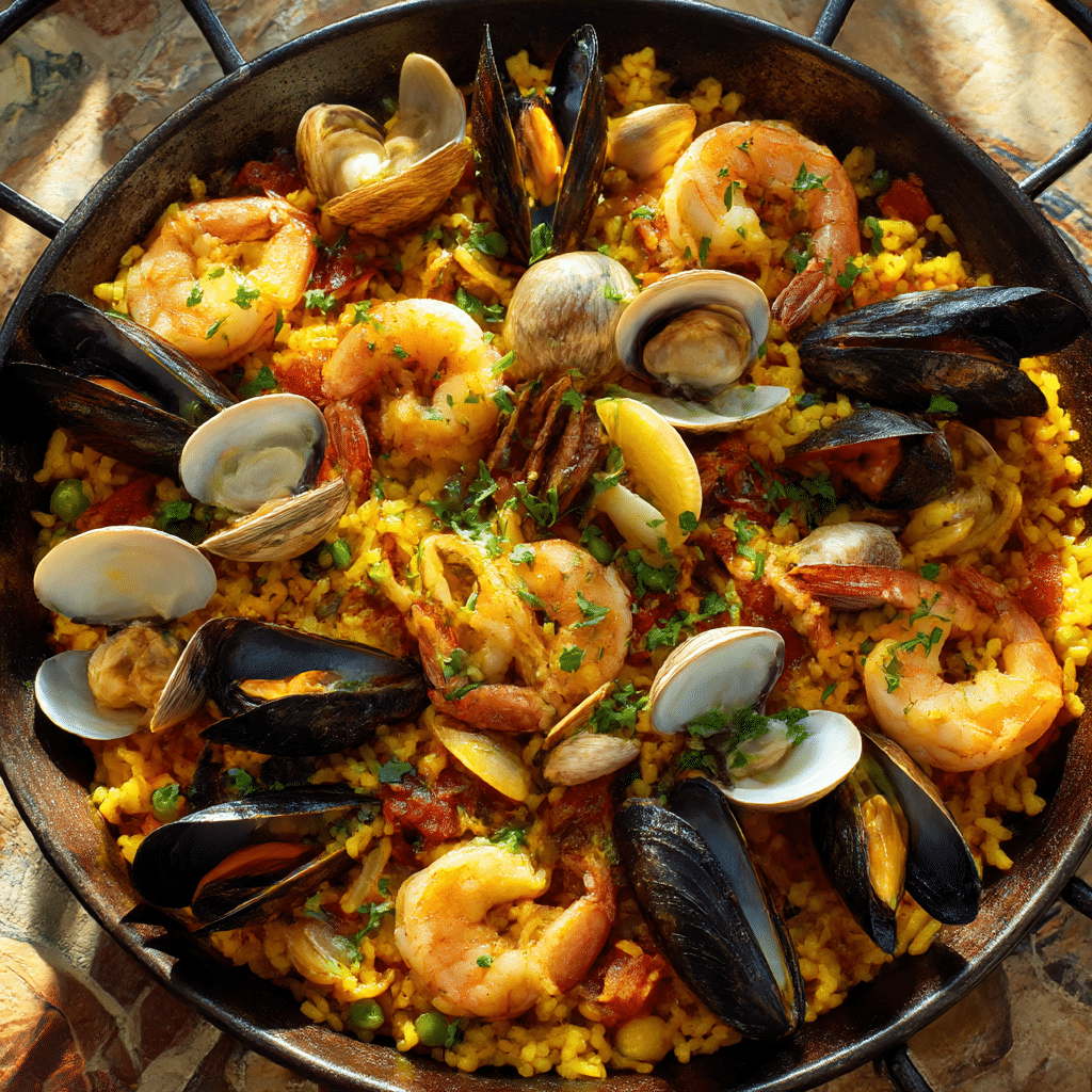 Seafood Paella Recipe - Recipe Image