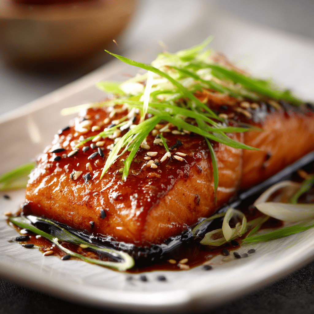 Honey Soy Glazed Salmon Recipe - Recipe Image