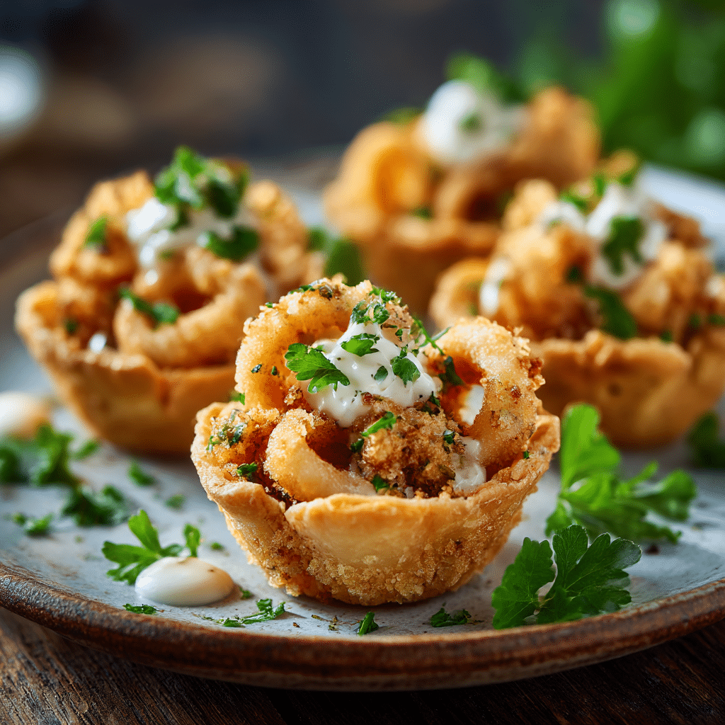Mini Calamari Cups Recipe - Recipe Image