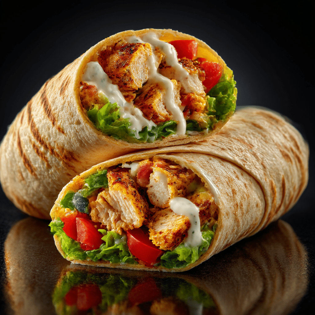 Smash Chicken Wrap Recipe - Recipe Image