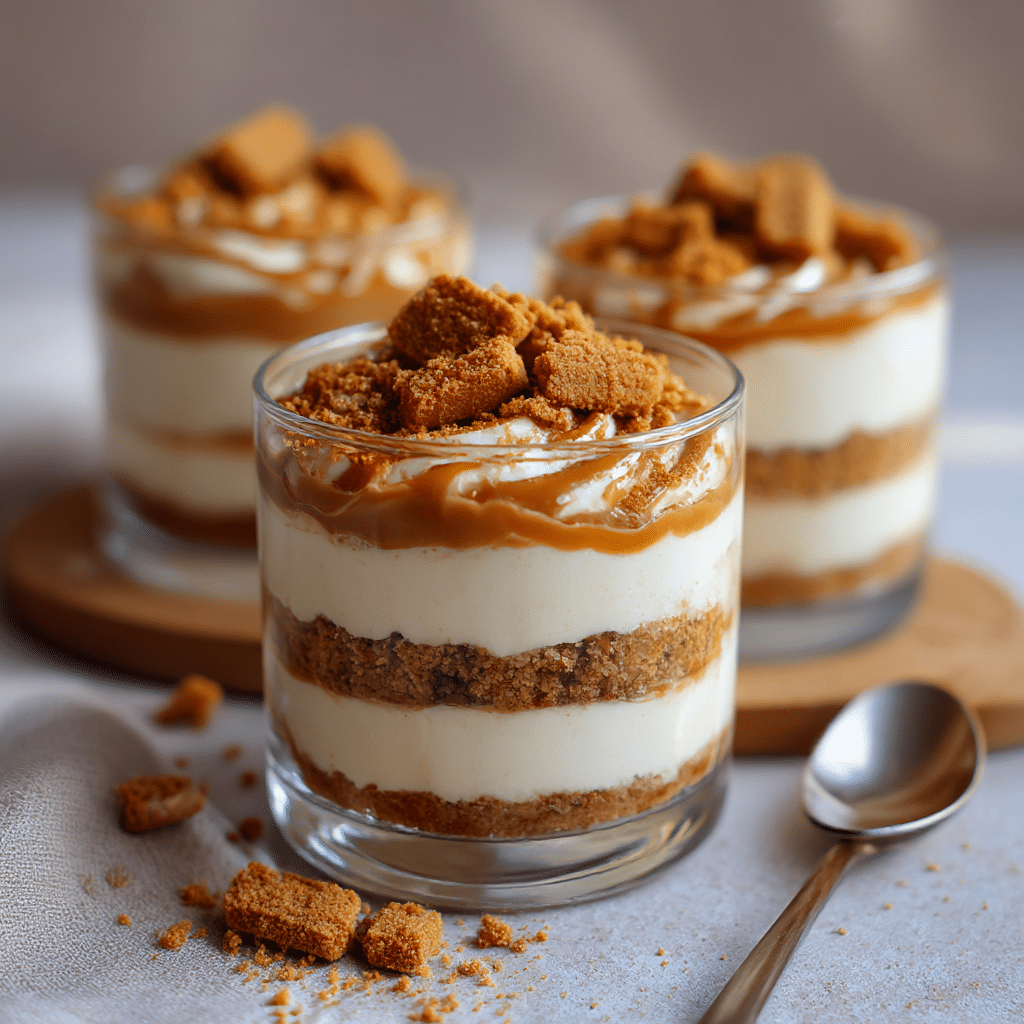 Lotus Biscoff Cheesecake Cups Recipe - Recipe Image