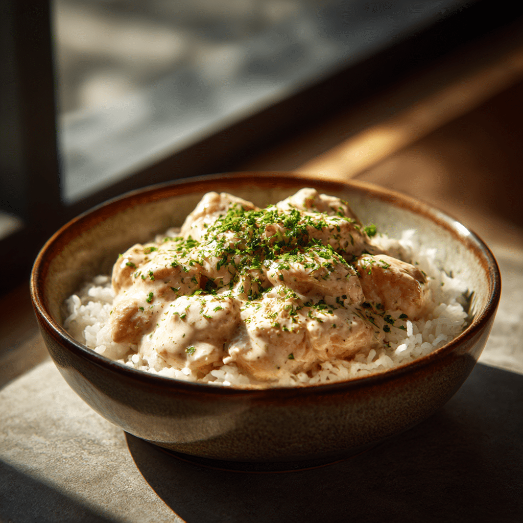 Creamy Chicken Rice Bowl Recipe - Recipe Image