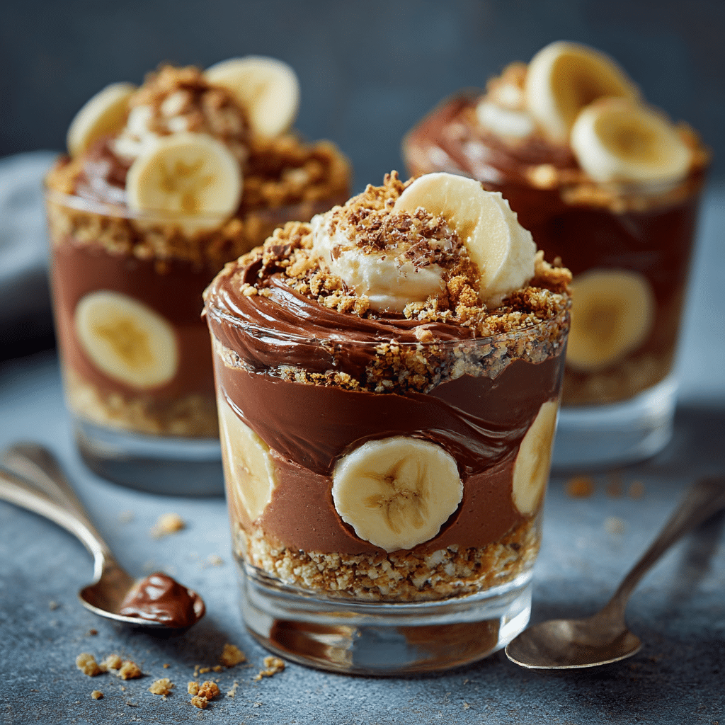 Nutella Banana Crunch Cups Recipe - Recipe Image
