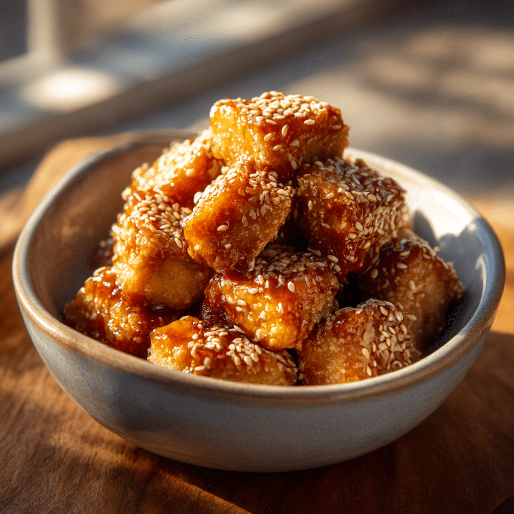 Crispy Salmon Bites with Honey Glaze Recipe - Recipe Image