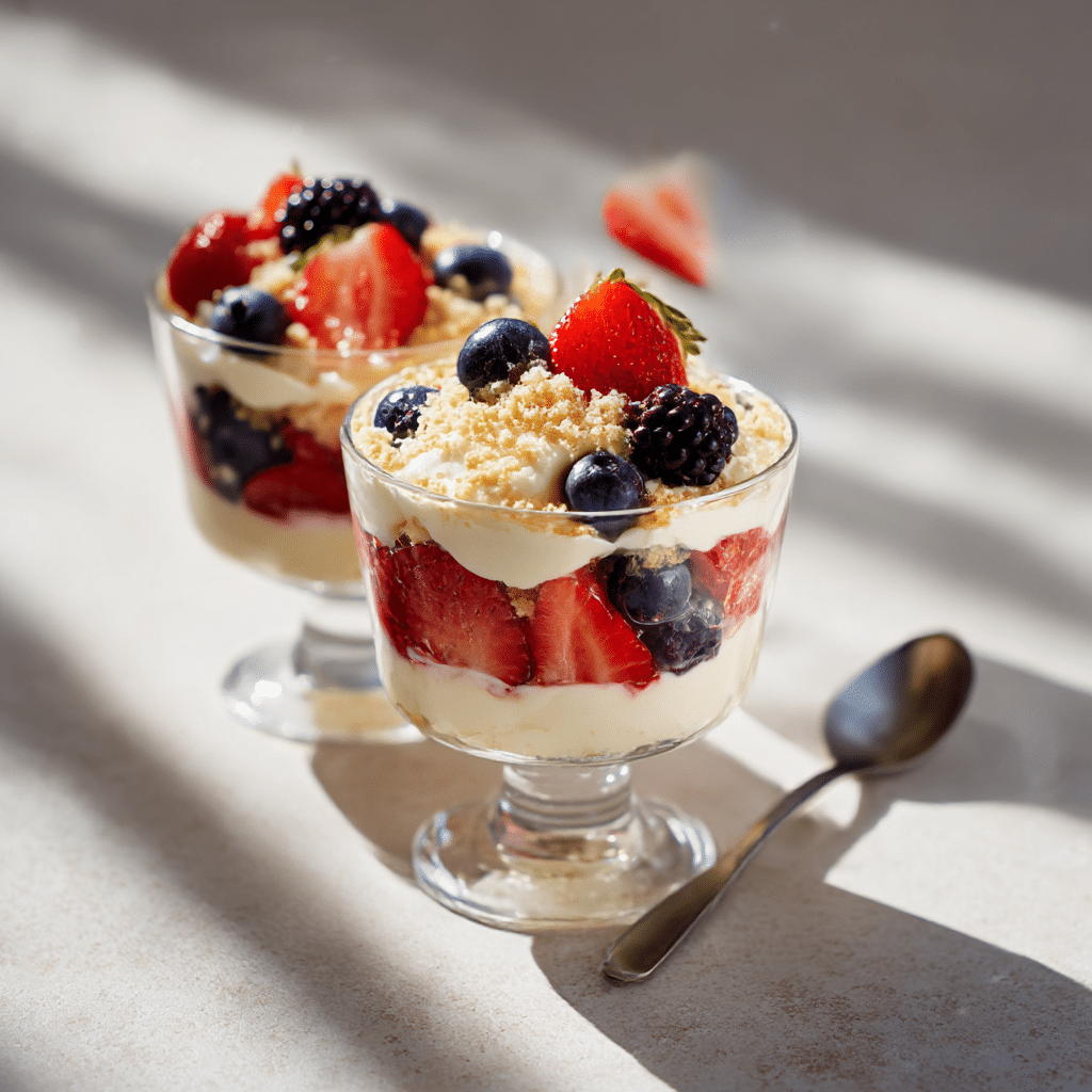 Vanilla Berry Mascarpone Cups Recipe - Recipe Image