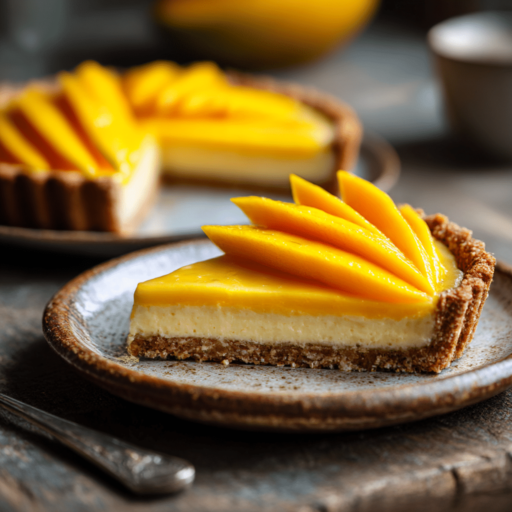 Mango Cream Cheese Tart Recipe - Recipe Image