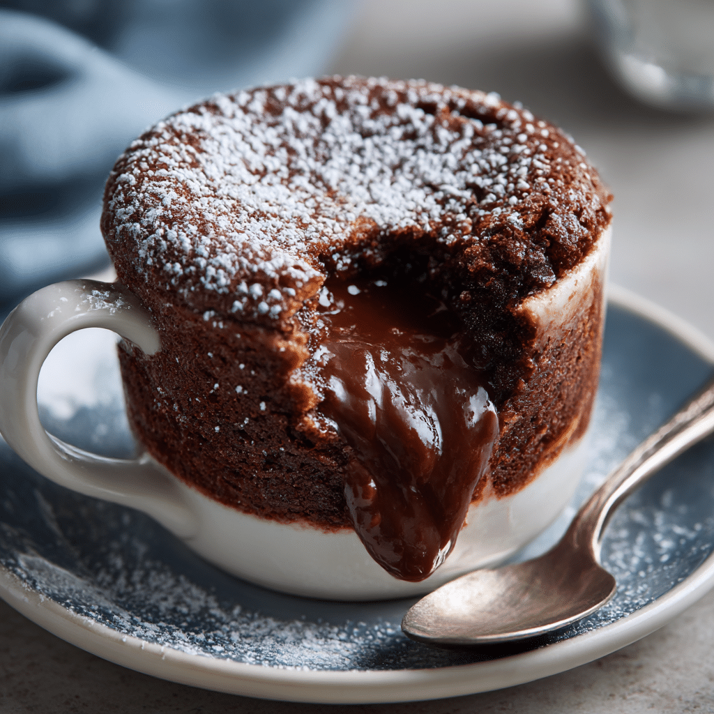 Nutella Lava Mug Cake Recipe - Recipe Image