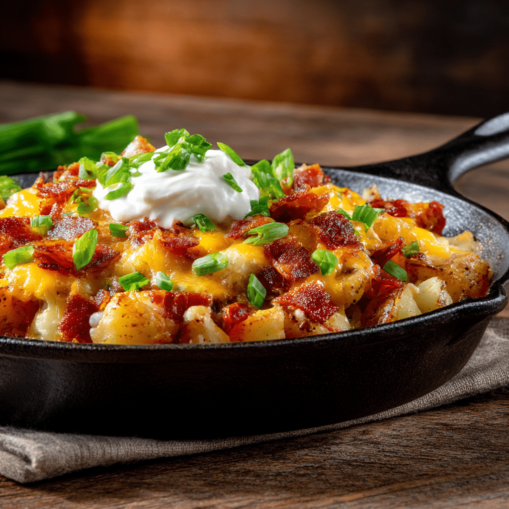 Loaded Baked Potato Skillet Recipe - Recipe Image