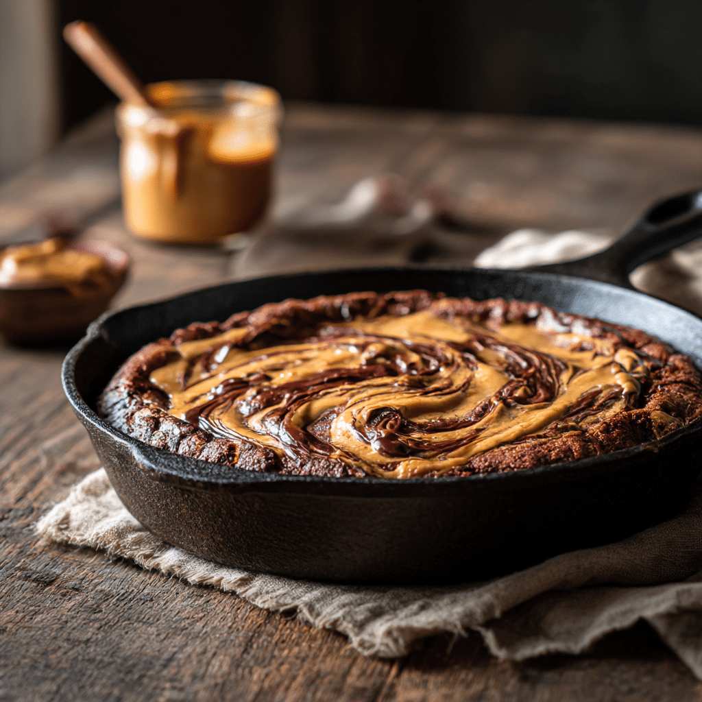 Chocolate Peanut Butter Skillet Recipe - Recipe Image