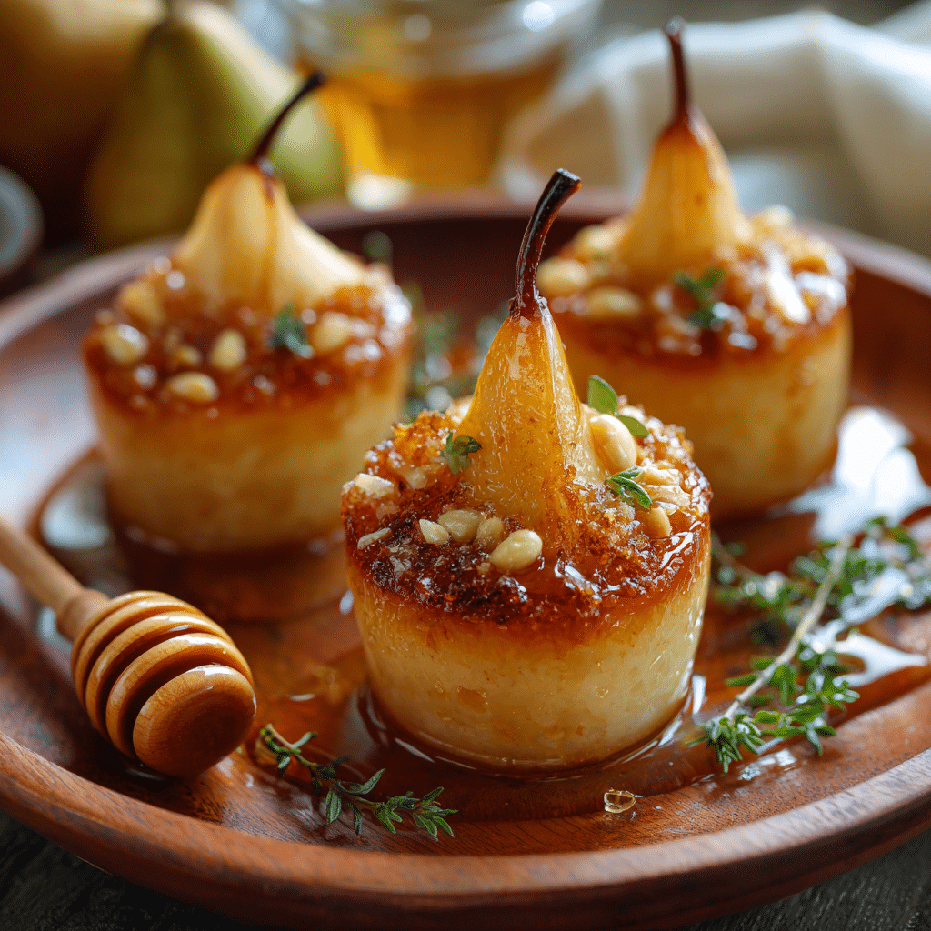 Baked Pear Honey Dessert Cups: Soft Golden Comfort Recipe - Recipe Image