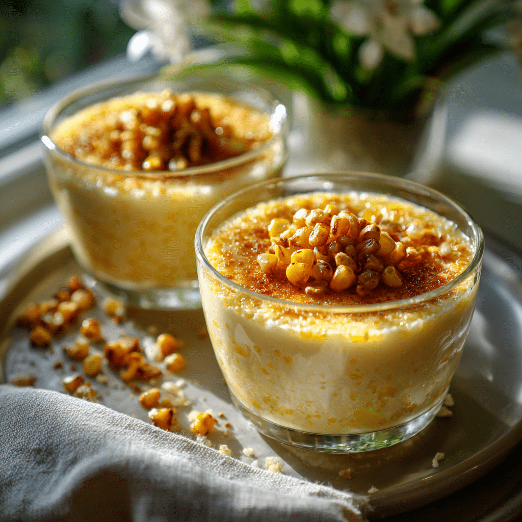 Sweet Corn Vanilla Cream Cups: Golden Unexpected Comfort Recipe - Recipe Image