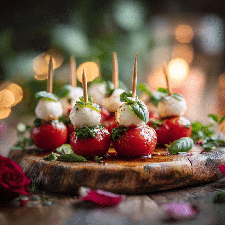 Caprese Heart Skewers Recipe