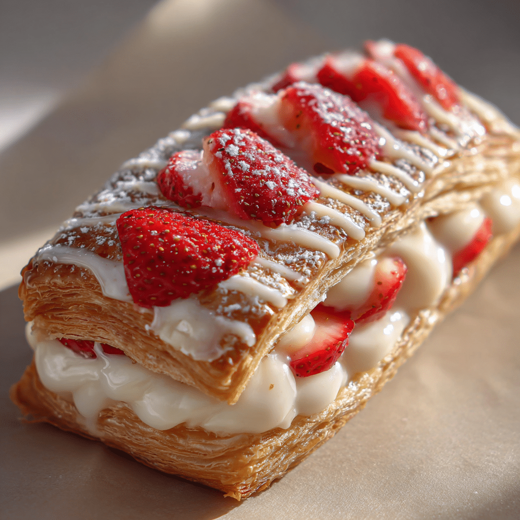 Vegan Strawberry Cream Danish Recipe - Recipe Image