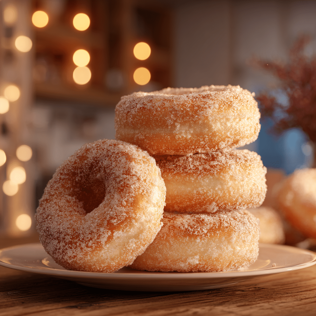 Easy Vegan Air Fryer Doughnuts Recipe - Recipe Image
