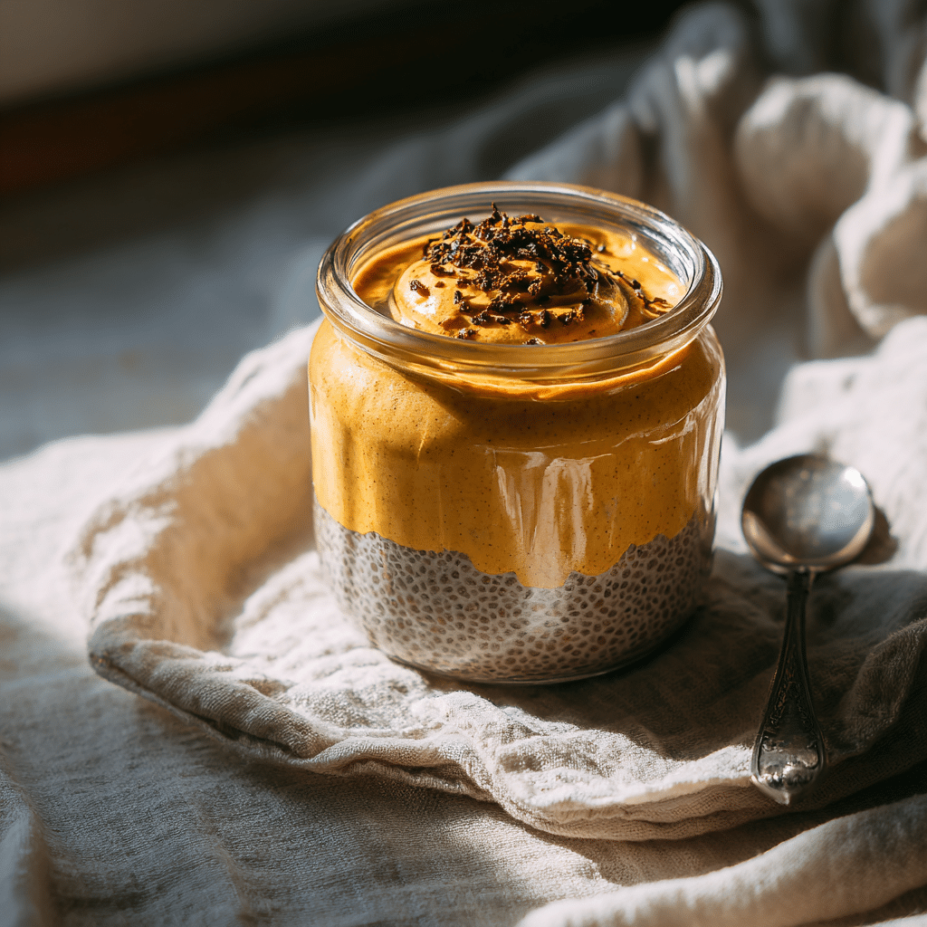 Indulge in Creamy Pumpkin Chia Pudding: Healthy & Delicious Recipe - Recipe Image