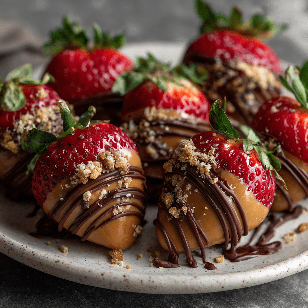 Chocolate Tahini Stuffed Strawberries Recipe