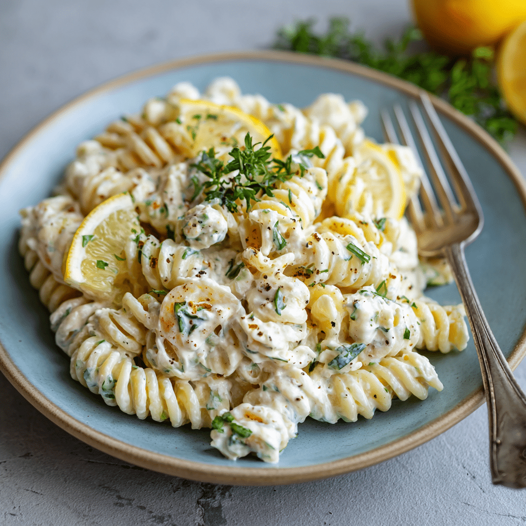 Whipped Cottage Cheese Lemon Pasta Recipe - Recipe Image